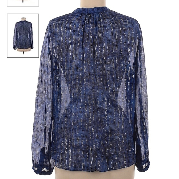 Rebecca Taylor Sheer Silk Blouse - Picture 2 of 7